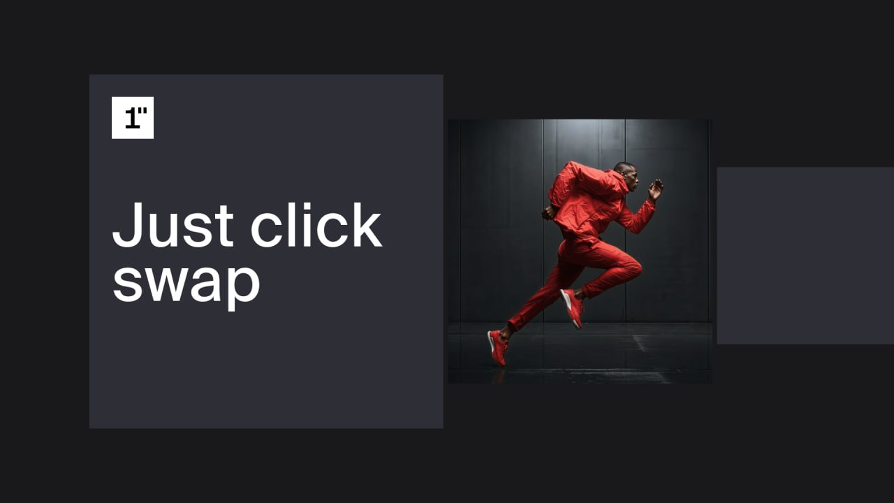News image from unfolded.: Just click swap Swap tokens 80% faster across chains. 🖤 *