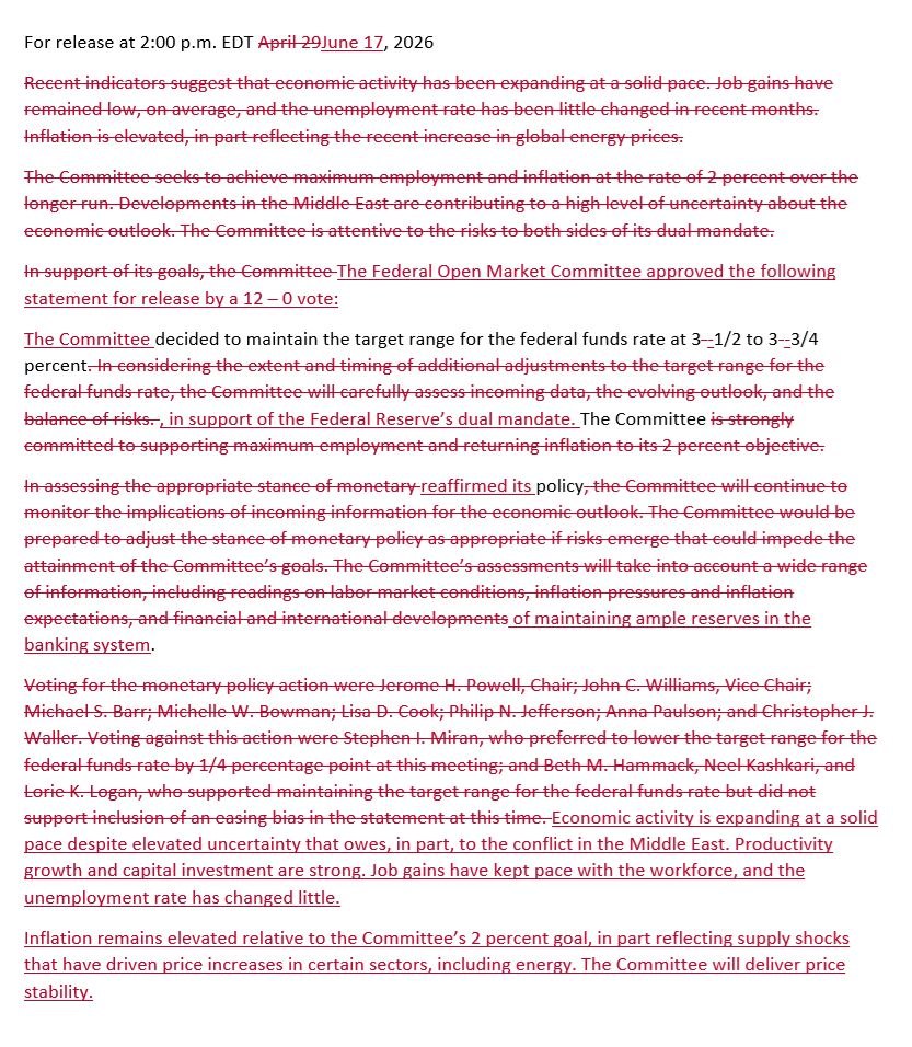 FOMC STATEMENT