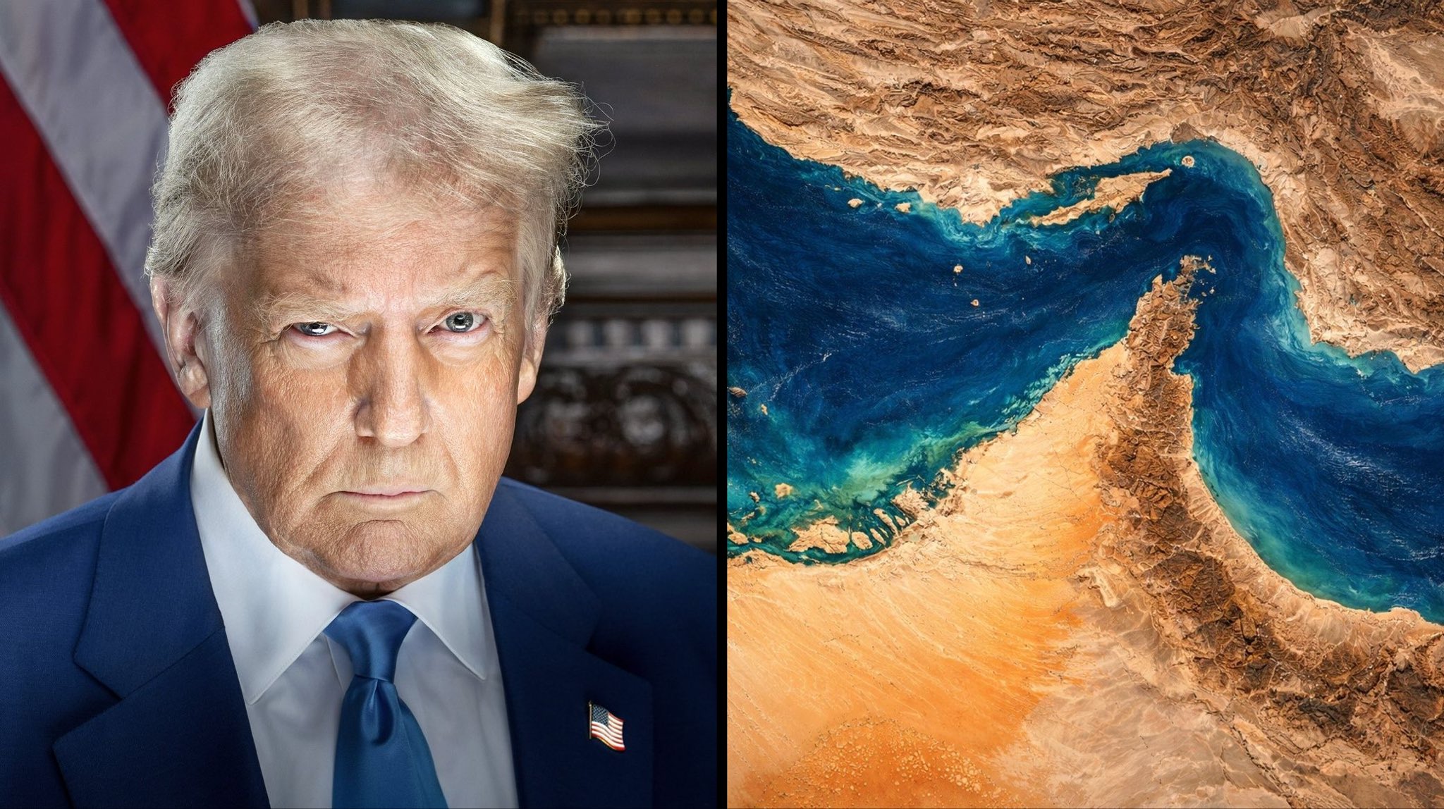 ๐บ๐ธ President Trump says the US is taking over the Strait of Hormuz.
