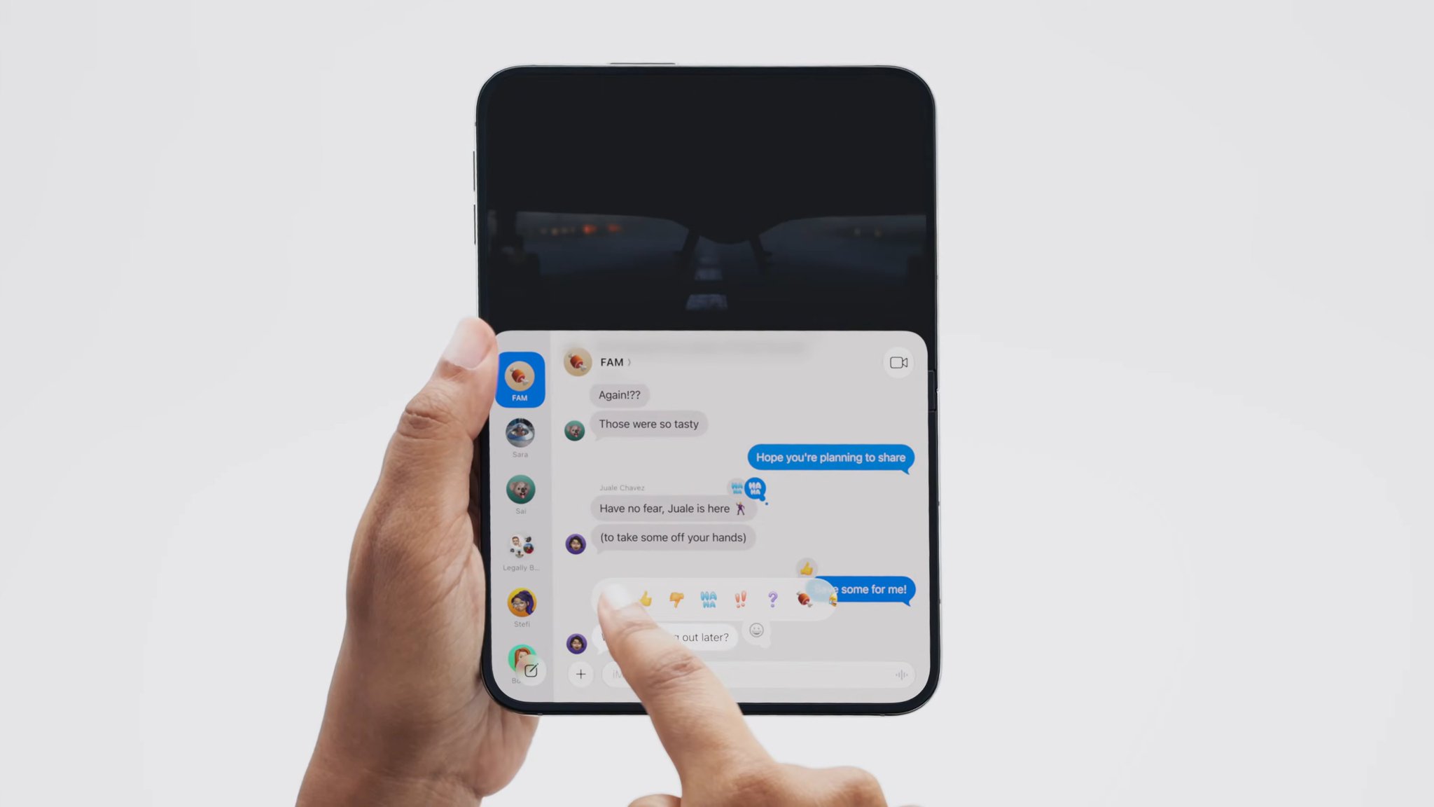 News image from Watcher Guru: JUST IN: Apple $AAPL unveils new foldable "iPhone Duo."