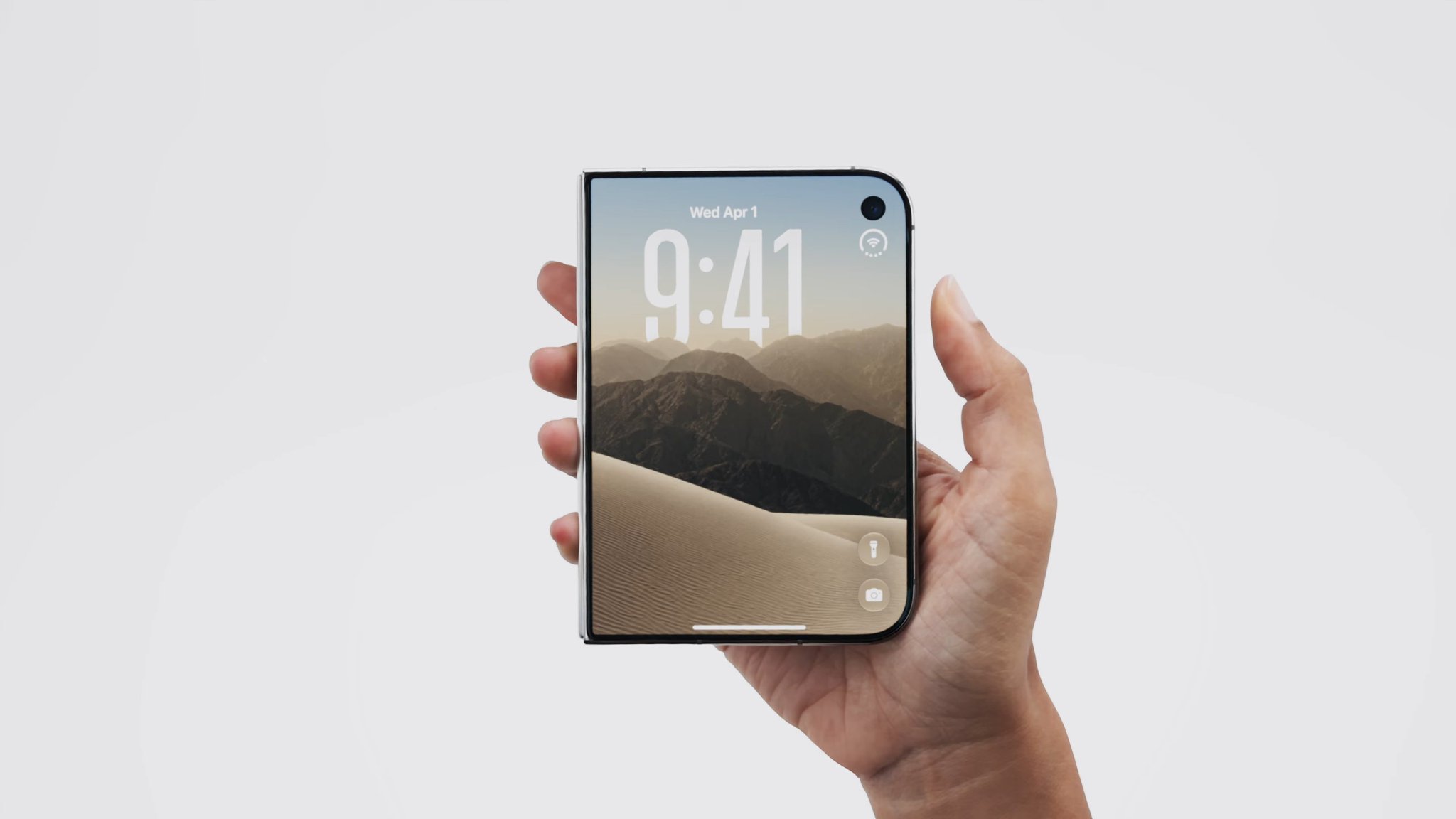 News image from Watcher Guru: JUST IN: Apple $AAPL unveils new foldable "iPhone Duo."