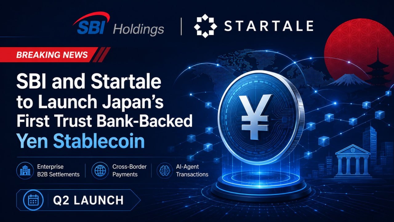 News image from Solid Intel 🛰: SBI and Startale to launch Japan’s first trust bank‑backed yen stablecoin for enterprise B2B…