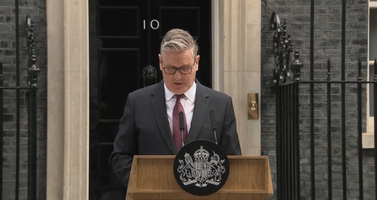 UK PM Keir Starmer resigns